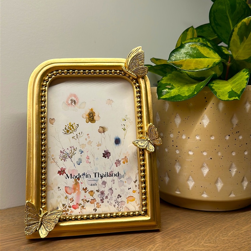 Gold Butterfly frame